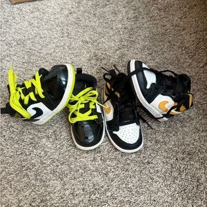 Kids Black and Yellow Sneakers bundle 6C